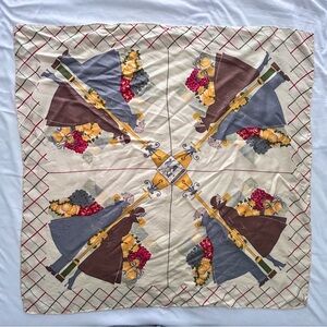 Vintage Burberrys Silk Scarf – Classic Print, Rolled Edges
